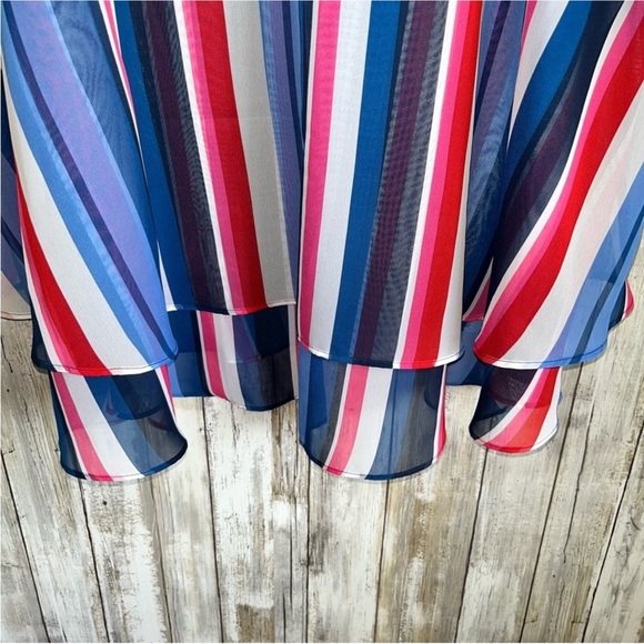 Lane Bryant Long Sheer Striped Tank - Picture 5 of 6